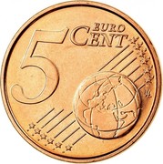 Belgium 5 Euro Cent (Albert II - 2nd type - 1st portrait) KM# 297 5 EURO CENT LL coin reverse Belgium 5 Euro Cent (Albert II - 2nd type - 1st portrait) KM# 297 5 EURO CENT LL coin reverse