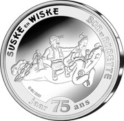 Belgium 5 Euro Luke and Lucy 2020 ☤ SUSKE EN WISKE BOB ET BOBETTE JAAR 75 ANS coin obverse Belgium 5 Euro Luke and Lucy 2020 ☤ SUSKE EN WISKE BOB ET BOBETTE JAAR 75 ANS coin obverse
