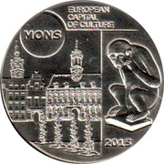 Belgium 5 Euro Mons European Capital of Culture 2015 BU KM# 353 2015 MONS EUROPEAN CAPITAL OF CULTURE coin reverse Belgium 5 Euro Mons European Capital of Culture 2015 BU KM# 353 2015 MONS EUROPEAN CAPITAL OF CULTURE coin reverse