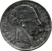 Belgium 5 Francs 1943 KM# 129.2 Decimal Coinage LEOPOLD III RAU ROI DES BELGES coin obverse Belgium 5 Francs 1943 KM# 129.2 Decimal Coinage LEOPOLD III RAU ROI DES BELGES coin obverse