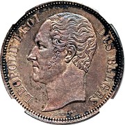 Belgium 5 Francs Leopold I. Pattern ND (1847) KM# Pn40 LEOPOLD I ROI DES BELGES L WIENER coin obverse Belgium 5 Francs Leopold I. Pattern ND (1847) KM# Pn40 LEOPOLD I ROI DES BELGES L WIENER coin obverse