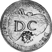 UK 5 Shillings Scotland Countermark ND (1811) Host Date 1805 KM# CC40 DEI GRATIA 1806 CAROLUS IIII D C coin obverse UK 5 Shillings Scotland Countermark ND (1811) Host Date 1805 KM# CC40 DEI GRATIA 1806 CAROLUS IIII D C coin obverse
