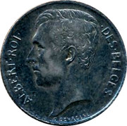Belgium 50 Centimes 1912 KM# 70 Decimal Coinage ALBERT ROI DES BELGES G.DEVREESE coin obverse Belgium 50 Centimes 1912 KM# 70 Decimal Coinage ALBERT ROI DES BELGES G.DEVREESE coin obverse