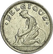 Belgium 50 Centimes 1933 KM# 87 Decimal Coinage A.B BELGIQUE coin obverse Belgium 50 Centimes 1933 KM# 87 Decimal Coinage A.B BELGIQUE coin obverse
