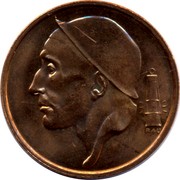 Belgium 50 Centimes Baudouin I. Dutch Text. Smaller Head 1998 KM# 149.1 RAU coin obverse Belgium 50 Centimes Baudouin I. Dutch Text. Smaller Head 1998 KM# 149.1 RAU coin obverse