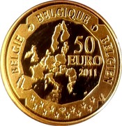 Belgium 50 Euro 100th Anniversary of Discovery of the South Pole 2011 Proof KM# 310 BELGIQUE BELGIE BELGIEN 50 EURO 2011 coin reverse Belgium 50 Euro 100th Anniversary of Discovery of the South Pole 2011 Proof KM# 310 BELGIQUE BELGIE BELGIEN 50 EURO 2011 coin reverse