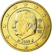 Belgium 50 Euro Cent (Albert II) KM# 300 A II BE 2009 coin obverse Belgium 50 Euro Cent (Albert II) KM# 300 A II BE 2009 coin obverse