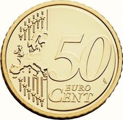 Belgium 50 Euro Cent Philippe 2014 BE KM# 336 50 EURO CENT LL coin reverse Belgium 50 Euro Cent Philippe 2014 BE KM# 336 50 EURO CENT LL coin reverse
