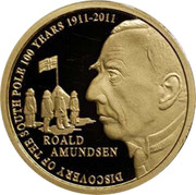 Belgium 50 Euro Discovery of the South Pole 100 Years 2011 Proof KM# 310 DISCOVERY OF THE SOUTH POLE 100 YEARS 1911 - 2011 ROALD AMUNDSEN coin reverse