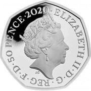 UK 50 Pence Winnie the Pooh 2020 Proof ELIZABETH II D G REG F D 50 PENCE 2020 J.C coin obverse UK 50 Pence Winnie the Pooh 2020 Proof ELIZABETH II D G REG F D 50 PENCE 2020 J.C coin obverse