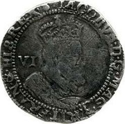 UK 6 Shillings 1617 KM# 35 Scotland IACOBVS D G MAG BRIT FRAN & HIB REX coin obverse UK 6 Shillings 1617 KM# 35 Scotland IACOBVS D G MAG BRIT FRAN & HIB REX coin obverse