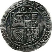 UK 6 Shillings 1617 KM# 35 Scotland QVÆ DEVS CONIVNXIT NEMO SEPARET coin reverse UK 6 Shillings 1617 KM# 35 Scotland QVÆ DEVS CONIVNXIT NEMO SEPARET coin reverse