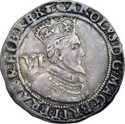 UK 6 Shillings 1632 KM# 44 Scotland CAROLVS D G MAG BRIT FRAN & HIB REX coin obverse UK 6 Shillings 1632 KM# 44 Scotland CAROLVS D G MAG BRIT FRAN & HIB REX coin obverse