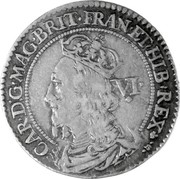UK 6 Shillings Charles I ND KM# 78 CAR D G MAG BRIT FRAN ET HIB REX coin obverse UK 6 Shillings Charles I ND KM# 78 CAR D G MAG BRIT FRAN ET HIB REX coin obverse
