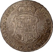 UK 60 Shillings William & Mary 1692 KM# 134 MAG BR FR ET HIB REX ET REGINA 1692 coin reverse UK 60 Shillings William & Mary 1692 KM# 134 MAG BR FR ET HIB REX ET REGINA 1692 coin reverse