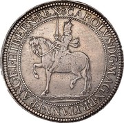 UK 60 Shillings Charles I ND KM# 92 CAROLVS D G MAGN BRITANN FRANC ET HIBERN REX coin obverse UK 60 Shillings Charles I ND KM# 92 CAROLVS D G MAGN BRITANN FRANC ET HIBERN REX coin obverse