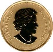 Canada Dollar 25th Anniversary of the Loon dollar 2012 Specimen ELIZABETH II D G REGINA coin obverse