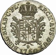 Belgium Ducaton 1750 KM# 8.2 Standart Coinage ARCH AUS DUX BURG BRAB C FL 1750 coin reverse Belgium Ducaton 1750 KM# 8.2 Standart Coinage ARCH AUS DUX BURG BRAB C FL 1750 coin reverse