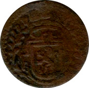 Belgium Duit 1664 (16)64. 16 not visible KM# 85 Country Standart Coinage coin obverse Belgium Duit 1664 (16)64. 16 not visible KM# 85 Country Standart Coinage coin obverse