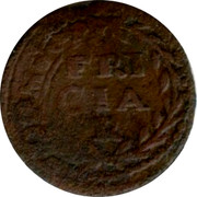 Belgium Duit 1664 (16)64. 16 not visible KM# 85 Country Standart Coinage coin reverse Belgium Duit 1664 (16)64. 16 not visible KM# 85 Country Standart Coinage coin reverse