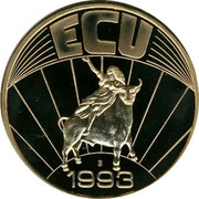 Belgium ECU An Old Man 1993 UNC ECU 1993 coin reverse Belgium ECU An Old Man 1993 UNC ECU 1993 coin reverse