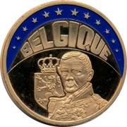 Belgium ECU Leopold I 1997 UNC BELGIQUE coin obverse Belgium ECU Leopold I 1997 UNC BELGIQUE coin obverse