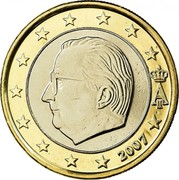 Belgium Euro Albert II - 2nd map - 1st type - 1st portrait 2007 Proof KM# 245 A II 2007 coin obverse Belgium Euro Albert II - 2nd map - 1st type - 1st portrait 2007 Proof KM# 245 A II 2007 coin obverse