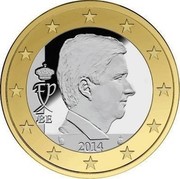 Belgium Euro Philippe 2014 Proof KM# 337 FP BE 2014 coin obverse Belgium Euro Philippe 2014 Proof KM# 337 FP BE 2014 coin obverse