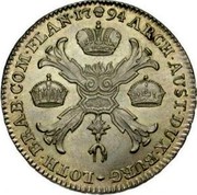 Belgium Kronenthaler 1794 (b) KM# 62.3 Standart Coinage ARCH AUST DUX BURG LOTH BRAB COM FLAN 1794 coin reverse Belgium Kronenthaler 1794 (b) KM# 62.3 Standart Coinage ARCH AUST DUX BURG LOTH BRAB COM FLAN 1794 coin reverse
