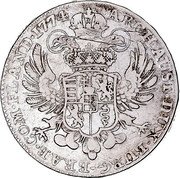Belgium Kronenthaler Maria Theresia 1774 (b) KM# 21 ARCH AUST DUX BURG BRAB COM FLAND 1769 coin reverse Belgium Kronenthaler Maria Theresia 1774 (b) KM# 21 ARCH AUST DUX BURG BRAB COM FLAND 1769 coin reverse
