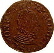 Belgium Liard Ferdinand. Reckheim 1657 KM# 80 MONETA NOVA COMITISAS L coin obverse Belgium Liard Ferdinand. Reckheim 1657 KM# 80 MONETA NOVA COMITISAS L coin obverse
