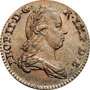 Belgium Liard 1 Liard Leopold II 1791 (b) KM# 52 LEOP II D G R IMP D B coin obverse Belgium Liard 1 Liard Leopold II 1791 (b) KM# 52 LEOP II D G R IMP D B coin obverse
