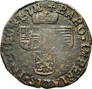 Belgium Liard Ernst. Reckheim ND KM# 16 BARO IMPERIALIS IN RECHEIM coin obverse