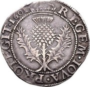 UK Merk James VI 1601 KM# 16 REGEM IOVA PROTEGIT 1601 coin reverse UK Merk James VI 1601 KM# 16 REGEM IOVA PROTEGIT 1601 coin reverse