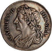 UK Merk 1682 KM# 110.2 Scotland CAROLVS II DEI GRA coin obverse UK Merk 1682 KM# 110.2 Scotland CAROLVS II DEI GRA coin obverse