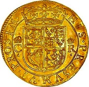 UK Unit Charles I ND KM# 58 HIS · PRÆSVM · VT · PROSIM · coin reverse UK Unit Charles I ND KM# 58 HIS · PRÆSVM · VT · PROSIM · coin reverse
