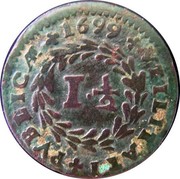 Portugal 1 1/2 Reis Pedro II 1699 KM# 165 VTILITATI PVBLICÆ coin reverse Portugal 1 1/2 Reis Pedro II 1699 KM# 165 VTILITATI PVBLICÆ coin reverse