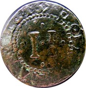 Portugal 1 1/2 Reis (Pedro Prince Regent) KM# 95 1677 PORTVGALIA.ET.ALG 1 1/2 coin reverse Portugal 1 1/2 Reis (Pedro Prince Regent) KM# 95 1677 PORTVGALIA.ET.ALG 1 1/2 coin reverse