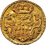 Portugal 1/2 Escudo (800 Reis) 1746 KM# 218.8 Kingdom Milled coinage coin reverse Portugal 1/2 Escudo (800 Reis) 1746 KM# 218.8 Kingdom Milled coinage coin reverse