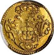 Portugal 1/2 Escudo (800 Reis) 1776 KM# 244.1 Kingdom Milled coinage coin reverse Portugal 1/2 Escudo (800 Reis) 1776 KM# 244.1 Kingdom Milled coinage coin reverse