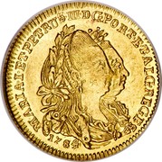 Portugal 1/2 Escudo (800 Reis) Maria and Pedro III 1784 KM# 269 MARIA I ET PETRUS III D G PORT ET ALG REGES 1784 coin obverse Portugal 1/2 Escudo (800 Reis) Maria and Pedro III 1784 KM# 269 MARIA I ET PETRUS III D G PORT ET ALG REGES 1784 coin obverse