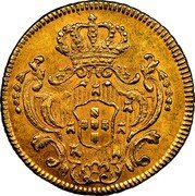 Portugal 1/2 Escudo (800 Reis) 1789 KM# 296 Kingdom Milled coinage coin reverse Portugal 1/2 Escudo (800 Reis) 1789 KM# 296 Kingdom Milled coinage coin reverse