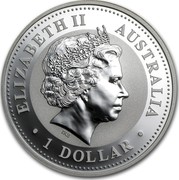 Australia 1 Dollar (Australian Kookaburra) KM# 399 ELIZABETH II AUSTRALIA IRB 1 DOLLAR coin obverse Australia 1 Dollar (Australian Kookaburra) KM# 399 ELIZABETH II AUSTRALIA IRB 1 DOLLAR coin obverse