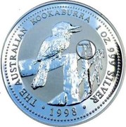 Australia 1 Dollar Kookaburra. Austria Privy Mark 1998 KM# 362.4 THE AUSTRALIAN KOOKABURRA 1 OZ. 999 SILVER 1998 coin reverse Australia 1 Dollar Kookaburra. Austria Privy Mark 1998 KM# 362.4 THE AUSTRALIAN KOOKABURRA 1 OZ. 999 SILVER 1998 coin reverse