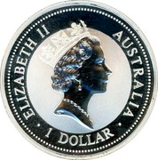Australia 1 Dollar Kookaburra. Beijin Money Fair Panda Privy Mark 1996 ELIZABETH II AUSTRALIA 1 DOLLAR coin obverse Australia 1 Dollar Kookaburra. Beijin Money Fair Panda Privy Mark 1996 ELIZABETH II AUSTRALIA 1 DOLLAR coin obverse