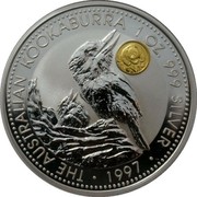 Australia 1 Dollar Kookaburra. Beijing coin show Panda Privy Mark 1997 KM# 318.9 THE AUSTRALIAN KOOKABURRA 1 OZ. 999 SILVER 1997 coin reverse Australia 1 Dollar Kookaburra. Beijing coin show Panda Privy Mark 1997 KM# 318.9 THE AUSTRALIAN KOOKABURRA 1 OZ. 999 SILVER 1997 coin reverse