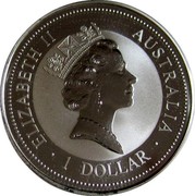 Australia 1 Dollar Kookaburra. France Privy Mark 1996 KM# 289.2 ELIZABETH II AUSTRALIA 1 DOLLAR coin obverse Australia 1 Dollar Kookaburra. France Privy Mark 1996 KM# 289.2 ELIZABETH II AUSTRALIA 1 DOLLAR coin obverse