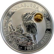 Australia 1 Dollar Kookaburra. Phoenix Privy Mark 1997 KM# 318.10 THE AUSTRALIAN KOOKABURRA 1 OZ. 999 SILVER 1997 coin reverse Australia 1 Dollar Kookaburra. Phoenix Privy Mark 1997 KM# 318.10 THE AUSTRALIAN KOOKABURRA 1 OZ. 999 SILVER 1997 coin reverse