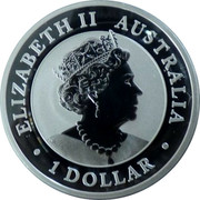 Australia 1 Dollar Kookaburra. Pig Privy Mark 2019 AUSTRALIAN KOOKABURRA P AH 2019 1 OZ 9999 SILVER coin obverse