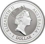 Australia 1 Dollar Kookaburra. Swan River Rottnest Island Privy Mark 1996 ELIZABETH II AUSTRALIA 1 DOLLAR coin obverse Australia 1 Dollar Kookaburra. Swan River Rottnest Island Privy Mark 1996 ELIZABETH II AUSTRALIA 1 DOLLAR coin obverse